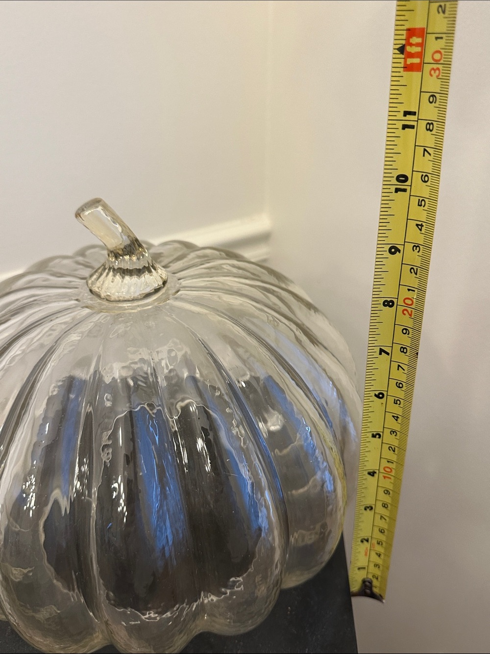 Clear Glass Pumpkin Decor - Picture 4 of 5